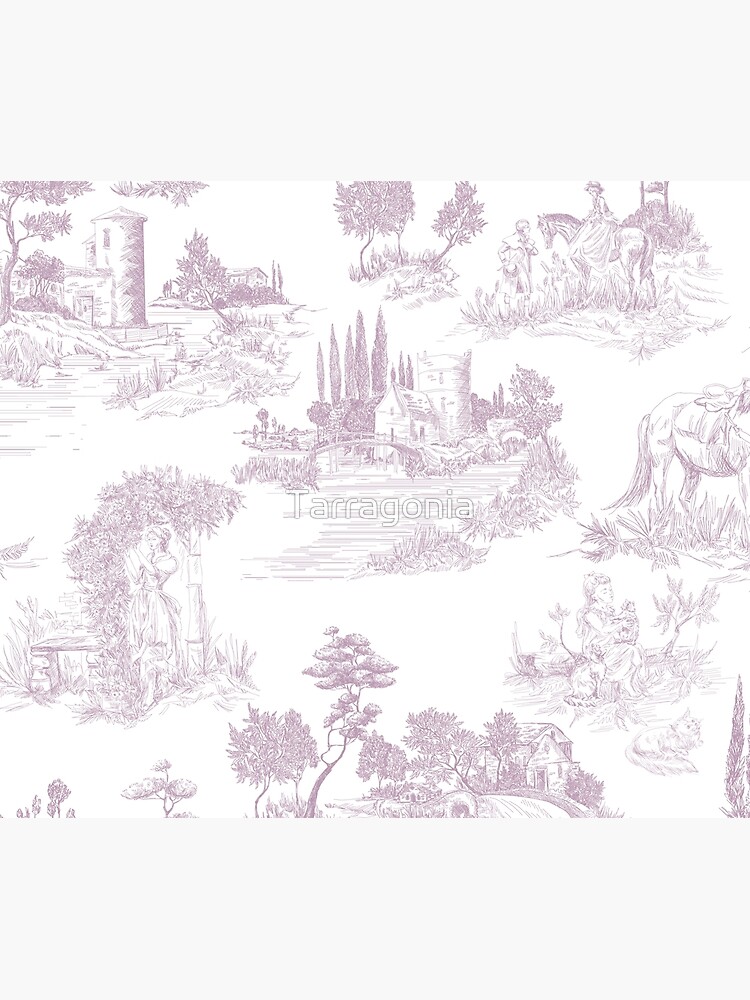 purple toile comforter