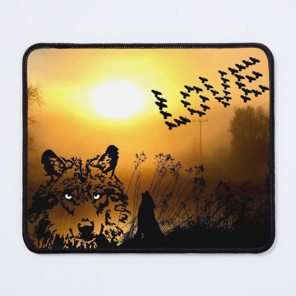 Item preview, Wolves birds LOVE designed and sold by kreawusel-bin.