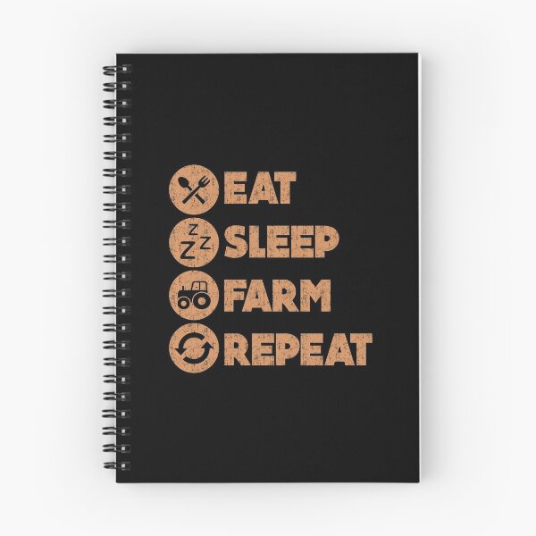 Item preview, funny eat sleep farm repeat designed and sold by Amet Hermawan.