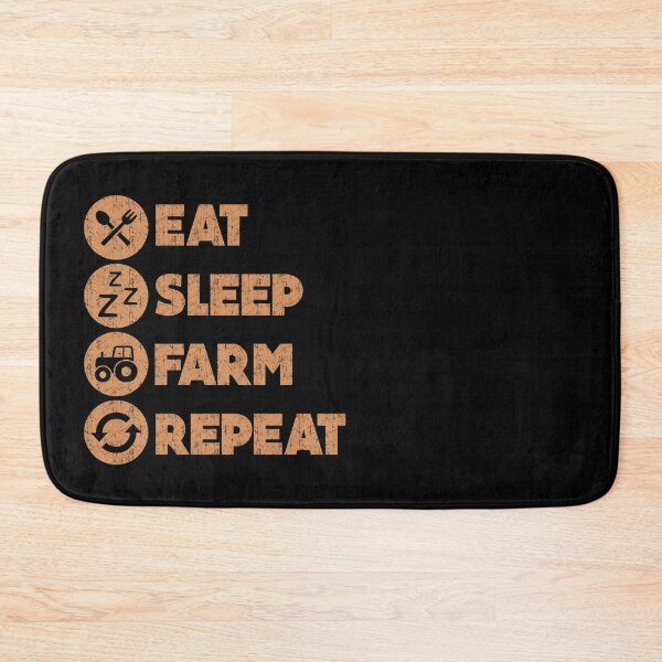 Item preview, funny eat sleep farm repeat designed and sold by hppkoala_am.