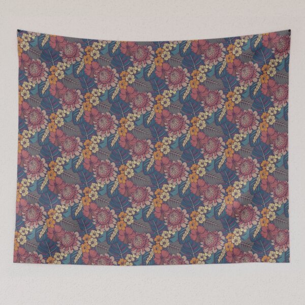 Item preview, Tropic flowers pattern designed and sold by WalkOnLife.