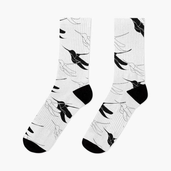 Aperçu de l'œuvre Décor minimaliste de colibri blanc et noir créée et vendue par MindCereal.
