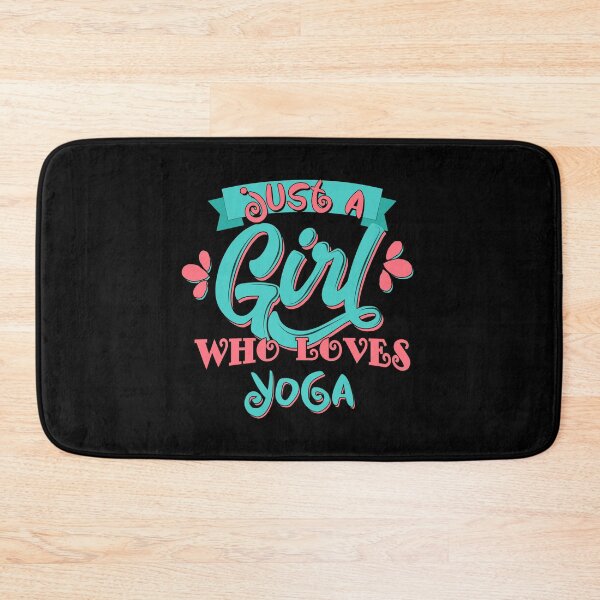 Item preview, Just A Girl Who Loves Yoga Gift print designed and sold by theodoros20.