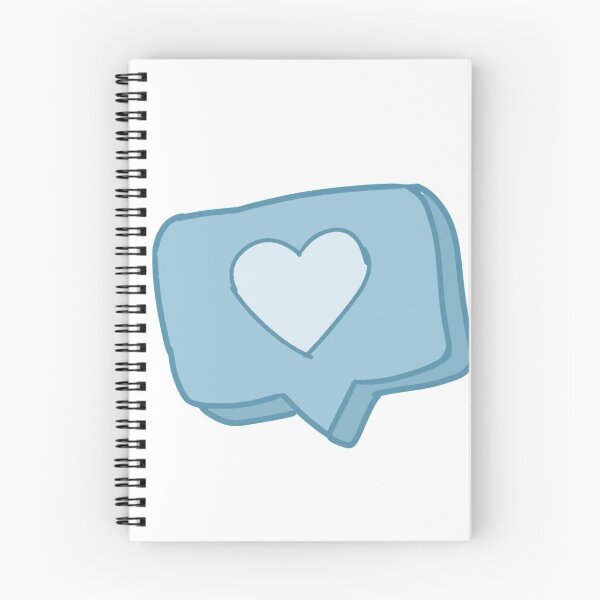 Item preview, A blue heart notification designed and sold by Pastel-Axolotol.