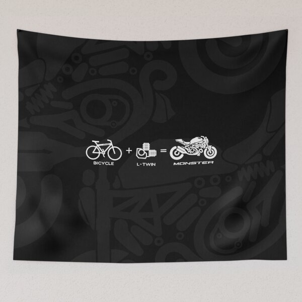 Item preview, Bicycle + Engine = Monster, On Dark Design for Real Bikers designed and sold by etoide.