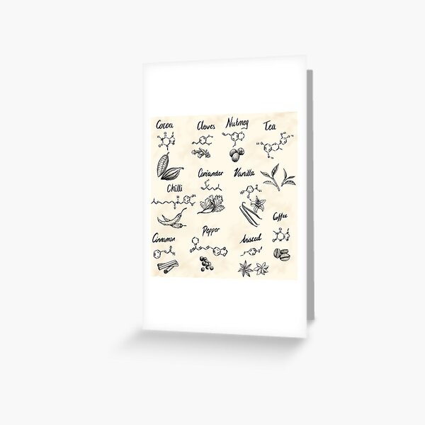 The Chemistry of Food Greeting Card