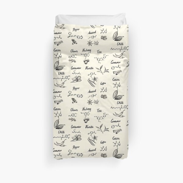 The Chemistry of Food Duvet Cover