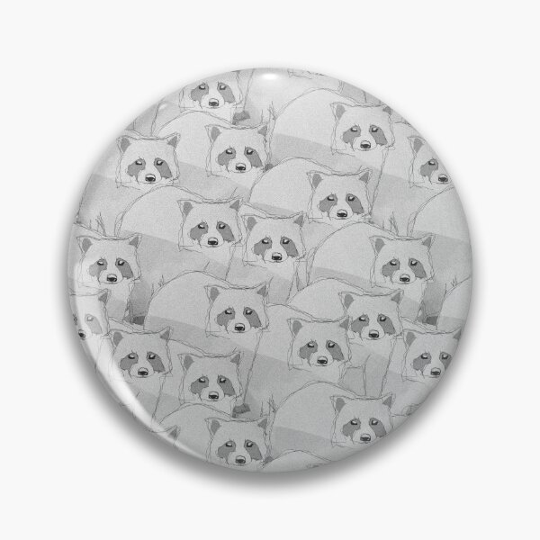 Item preview, Black & White Raccoon (Minimal Surface Pattern Design) designed and sold by MindCereal.