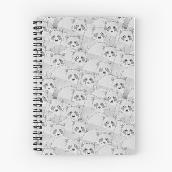 Artikelvorschau, Schwarzweiss-Waschbär (minimales Oberflächenmusterdesign) entworfen und verkauft von MindCereal.