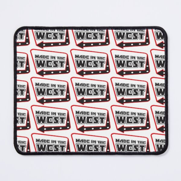 Made in the West logo (Red) Mouse Pad