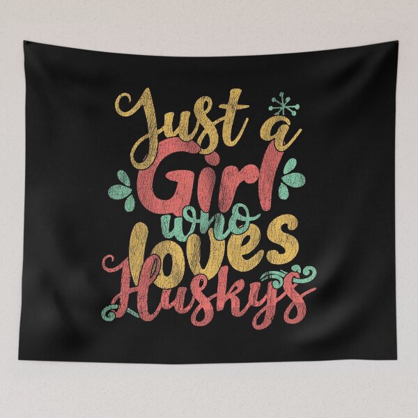 Item preview, Just A Girl Who Loves Huskys Gift product designed and sold by theodoros20.