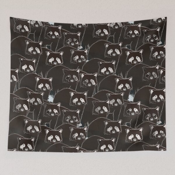 Artikelvorschau, Tafelwaschbären (Minimal Surface Pattern Design) entworfen und verkauft von MindCereal.