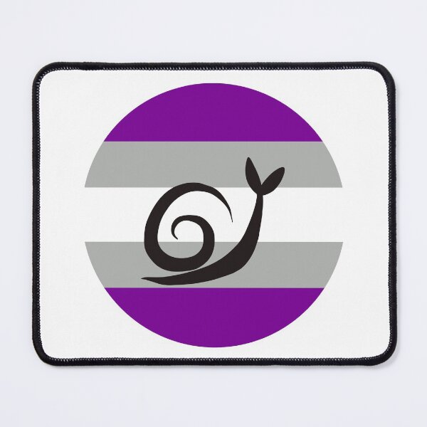Item preview, Gray Ace Graysexual Minimalist Pride Snail Logo designed and sold by PrideSnails.
