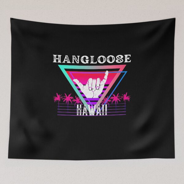 Item preview, Retro Hangloose Hawaii Shaka Vintage Print designed and sold by Vibbin4Life33.