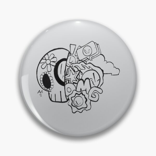 Item preview, A Doodle with a skull    designed and sold by Lynseyconao.