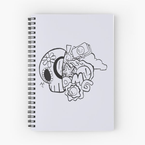 Item preview, A Doodle with a skull    designed and sold by Lynseyconao.