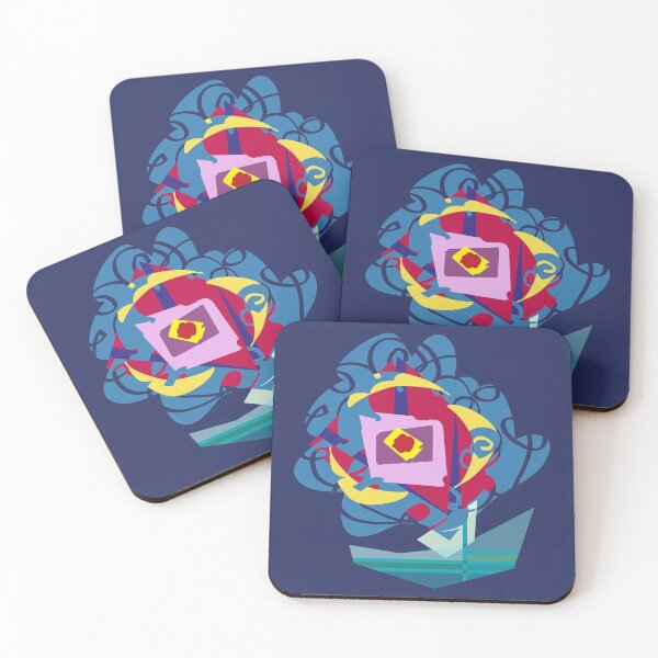 Item preview, geometry  abstraction doodles  zigzags flowers designed and sold by vladislava antsiferova.