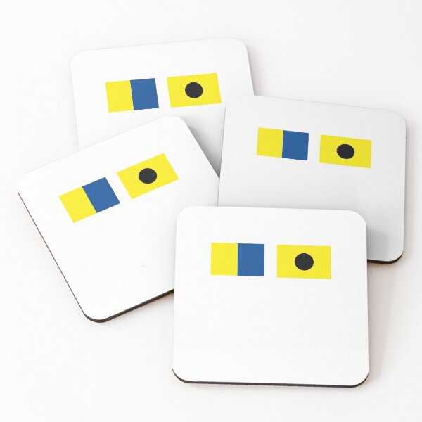 Item preview, KI Kelleys Island Nautical Flag Kilo India designed and sold by BusyBeeLife.