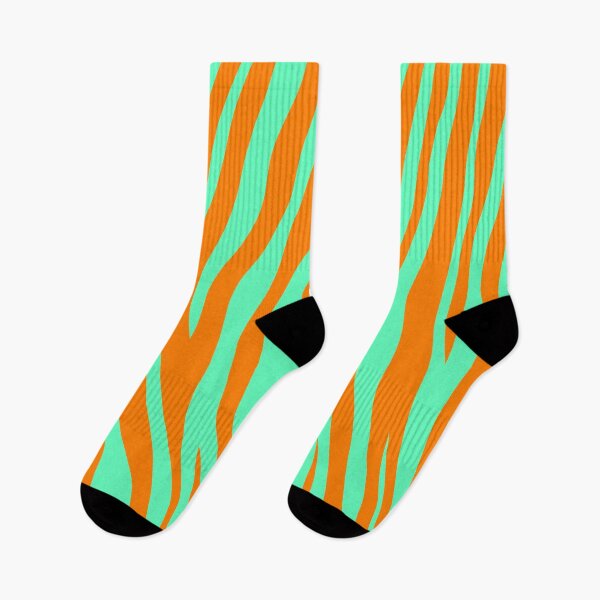 Item preview, Minimalist Halloween Pumpkin Inspired Stripes: Orange and Green designed and sold by A.X. Bates.