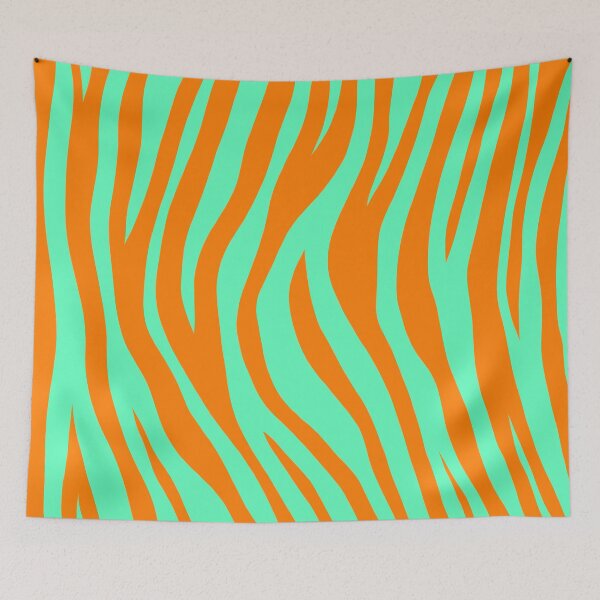 Item preview, Minimalist Halloween Pumpkin Inspired Stripes: Orange and Green designed and sold by A.X. Bates.