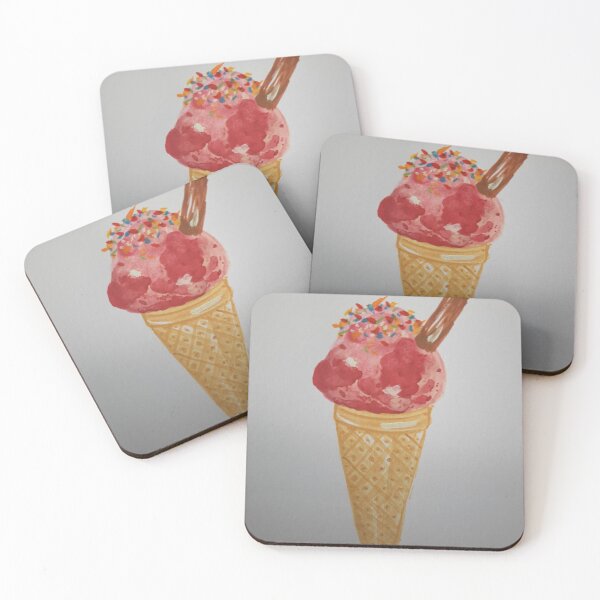 Item preview, Ice cream cone card design strawberry flavour designed and sold by Roccodile.