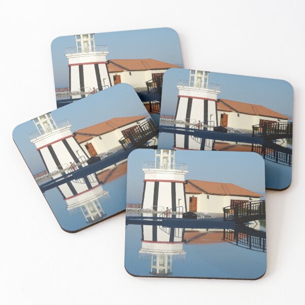 Item preview,  Lake Sea Swimming Pool Tower Water House Sky Blue Swim Roofing Red designed and sold by MonArtisteSam.