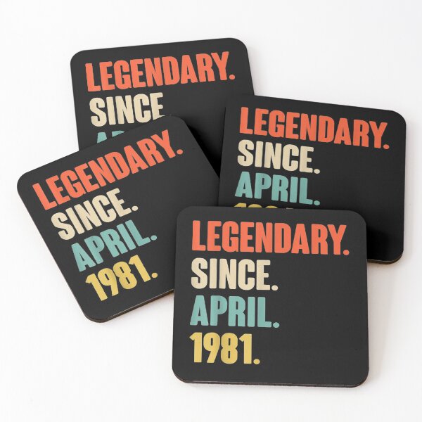 Item preview, Legendary Since April 1981 Birthday For 40 Year Old designed and sold by RomishiAurra.