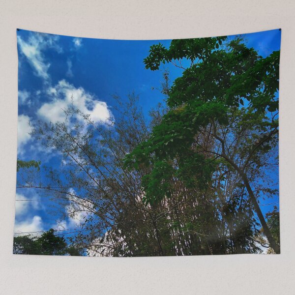 Item preview, bamboo trees and blue sky designed and sold by SandraMego.