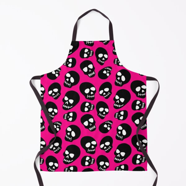 Artikelvorschau, Pink mit schwarzen Totenköpfen entworfen und verkauft von pnkpopcorn.