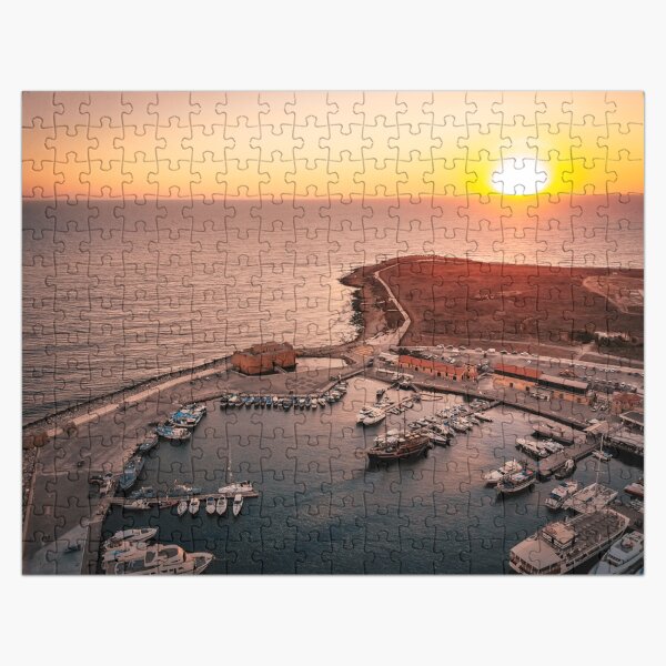 Paphos Sunset Cyprus Jigsaw Puzzle