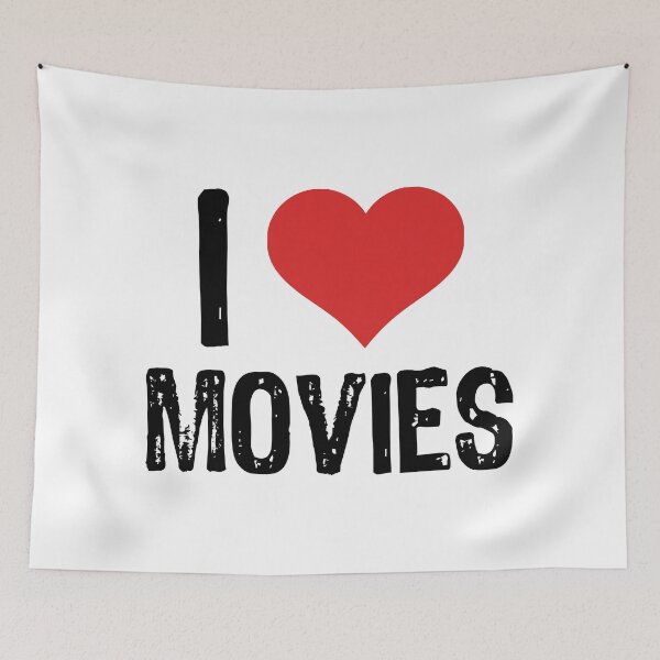 Item preview, I Love Movies designed and sold by The "I Love Everything" Shop.