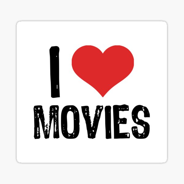 Item preview, I Love Movies designed and sold by The "I Love Everything" Shop.