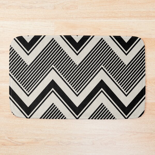 Item preview, Black and off white zig zag pattern designed and sold by BLMcreations.