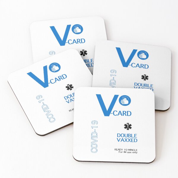 Item preview, COVID-19 V-CARD DOUBLE VAXXED Ready to mingle  designed and sold by IBD-HOUS.