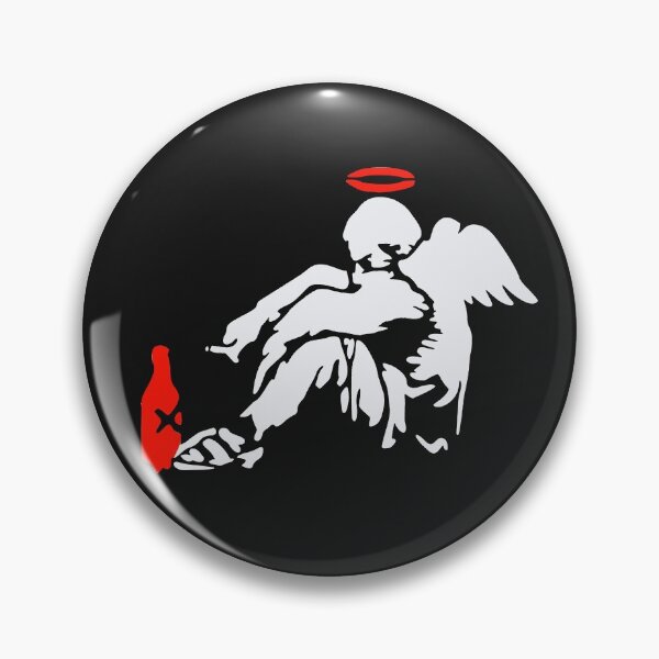 Item preview, Banksy Fallen Angel | White designed and sold by WE-ARE-BANKSY.