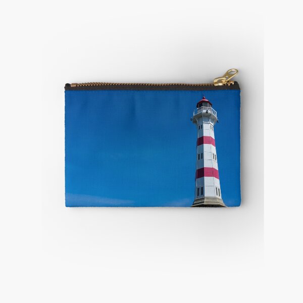 Item preview, LIGHTHOUSE SUNSET TALL TOWER RED WHITE SKY BLUE LIGHT designed and sold by MonArtisteSam.