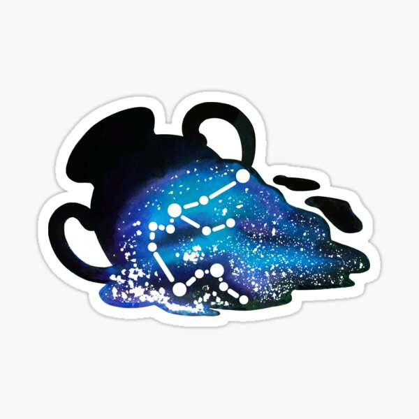 Aquarius Zodiac Constellation Sticker