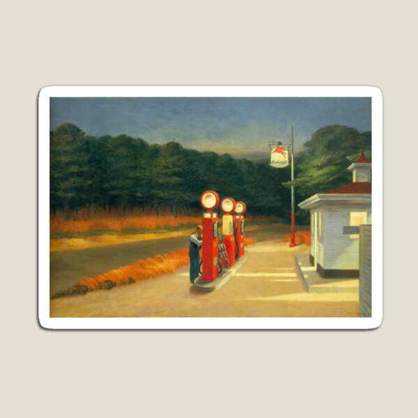 Artikelvorschau, Edward Hopper, Gas, 1940 entworfen und verkauft von Art Outlaws.