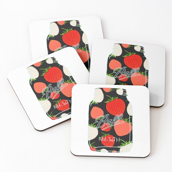 Item preview, Strawberries in a Mason jar designed and sold by Niibidoon.