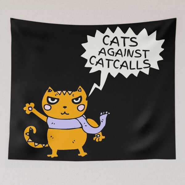 Item preview, Cats Against Catcalls designed and sold by LiToDesignCo.