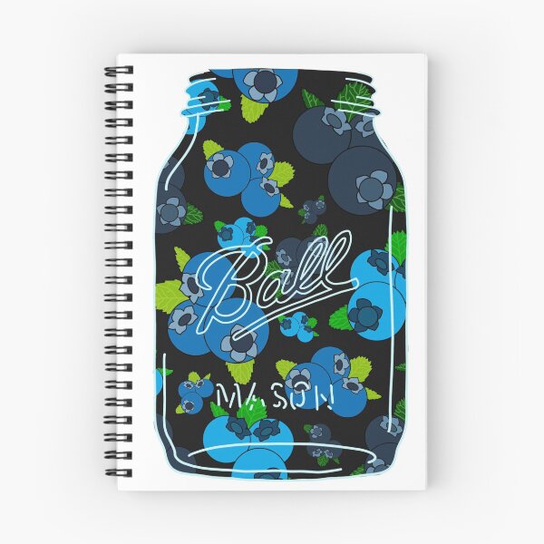 Item preview, Blueberry in a mason jar designed and sold by Niibidoon.