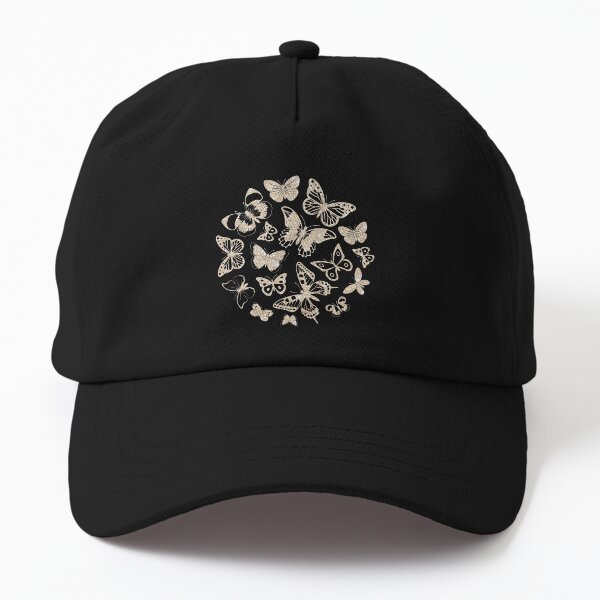 Beige Glitter Sparkle Pattern Dad Hat