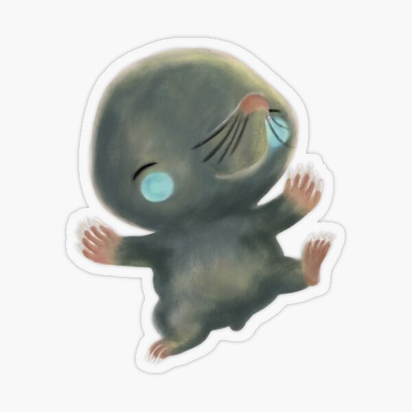 Wee Mole Transparent Sticker