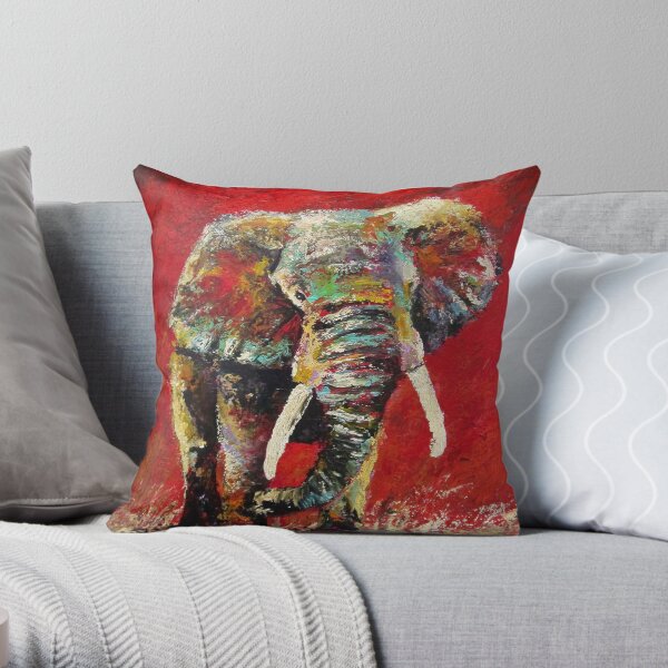 A Crimson Charge by Thomas Andrew Throw Pillow