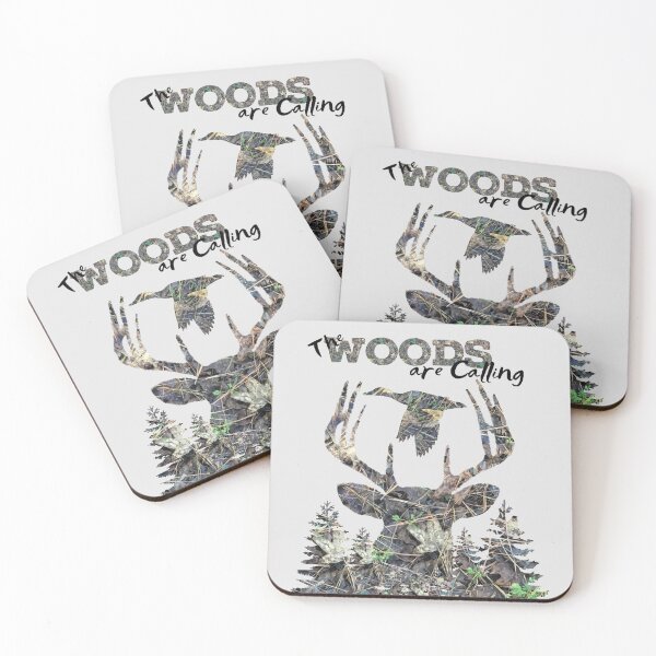 Item preview, Woods are Calling Camoflauge Whitetail Buck Deer, Camo Flying Ducks, Camo Forest Design designed and sold by LifeCrush.