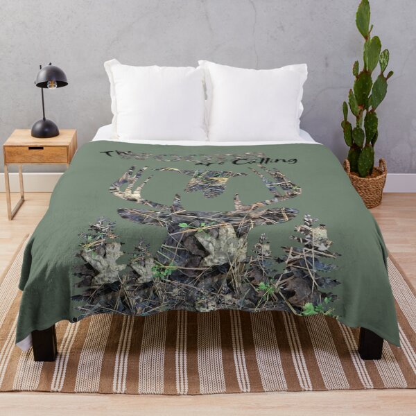Item preview, Woods are Calling Camoflauge Whitetail Buck Deer, Camo Flying Ducks, Camo Forest Design designed and sold by LifeCrush.
