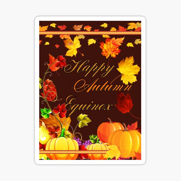 Happy Autumn Equinox Sticker