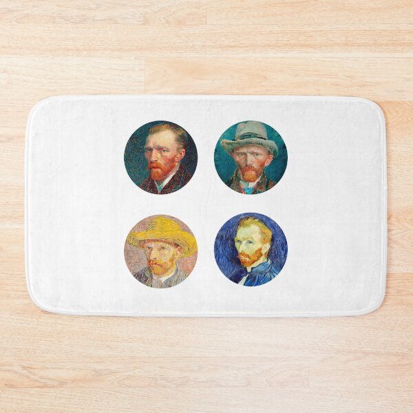 Item preview, Van Gogh Self Portrait Sticker Pack of 4 designed and sold by Meek-Anime.