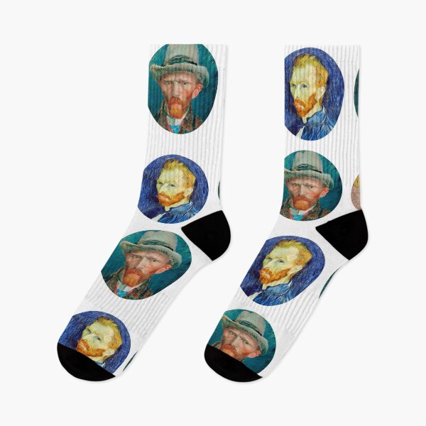 Item preview, Van Gogh Self Portrait Sticker Pack of 4 designed and sold by Meek-Anime.