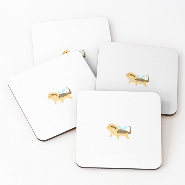 Bearded Dragon with Wings Coasters (Set of 4)